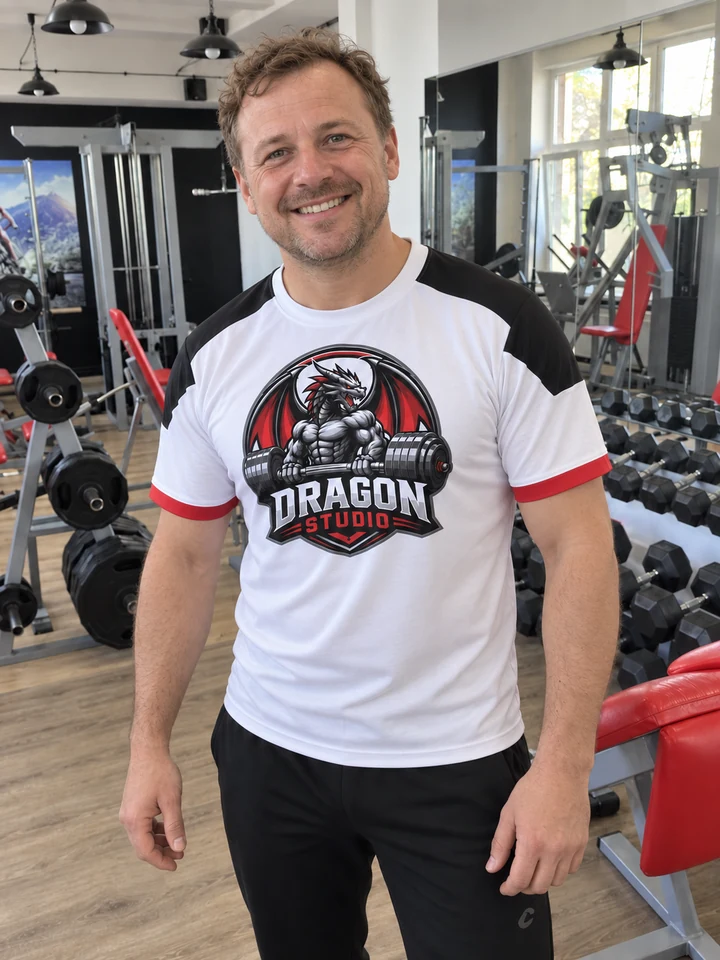 Michał — trener DragonStudio w sali treningowej